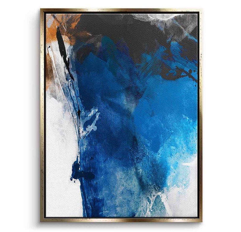 DOTCOMCANVAS® Leinwandbild Aether, Leinwandbild Aether blau moderne abstrakte Kunst Druck Wandbild von DOTCOMCANVAS®