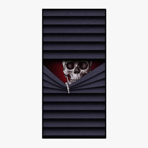 DOTERO Skull Strandtuch groß 100x200-Totenkopf Strandtuch XXL-Mikrofaser Badetuch groß-Trend Küstenschal Surftuch (A6,70x140cm) von DOTERO