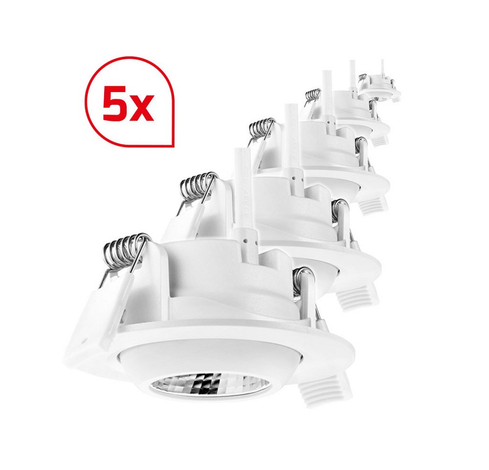 DOTLUX LED Deckenleuchte DOTLUX LED-Downlight CIRCLEmini-AC UGR <19 5W 3000K Set 5 Stück DOTLUX LED Deckenleuchte DOTLUX LED-Downlight CIRCLEmini-AC UGR <19 5W 3000K Set 5 Stück von DOTLUX