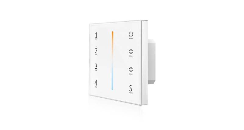 DOTLUX LED-Streifen DOTLUX 4Zonen Touchpanel für zweifarbige Empfänger von DOTLUX