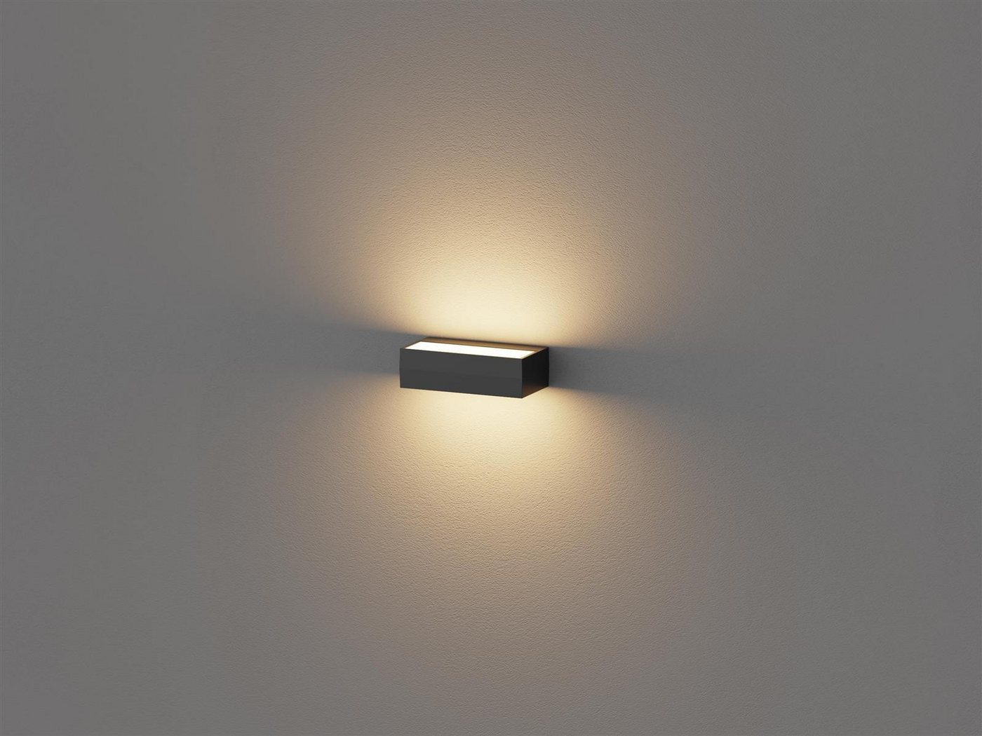 DOTLUX Smarte LED-Leuchte DOTLUX LED-Wandleuchte BRICK 10W COLORselect schwarz DOTLUX Smarte LED-Leuchte DOTLUX LED-Wandleuchte BRICK 10W COLORselect schwarz von DOTLUX
