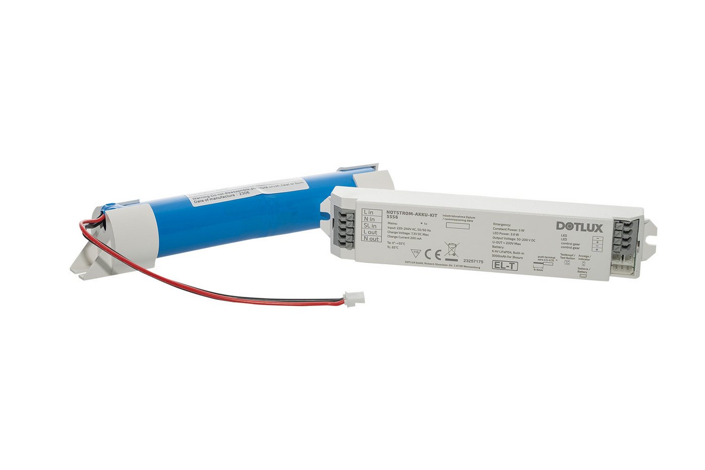 DOTLUX Smarte LED-Leuchte DOTLUX NOTSTROM-AKKU-KIT NOTLICHTBAUSTEIN 3,6W 50-200V Selbsttest DOTLUX Smarte LED-Leuchte DOTLUX NOTSTROM-AKKU-KIT NOTLICHTBAUSTEIN 3,6W 50-200V Selbsttest von DOTLUX