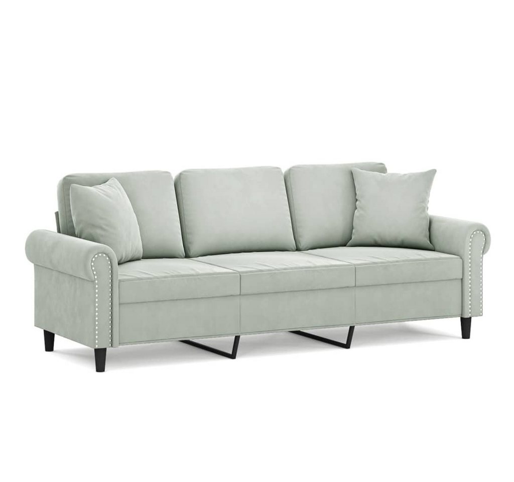 DOTMALL 3-Sitzer mit Zierkissen, Polstersofa, Metallgestell,Sitzbreite: 180 cm von DOTMALL