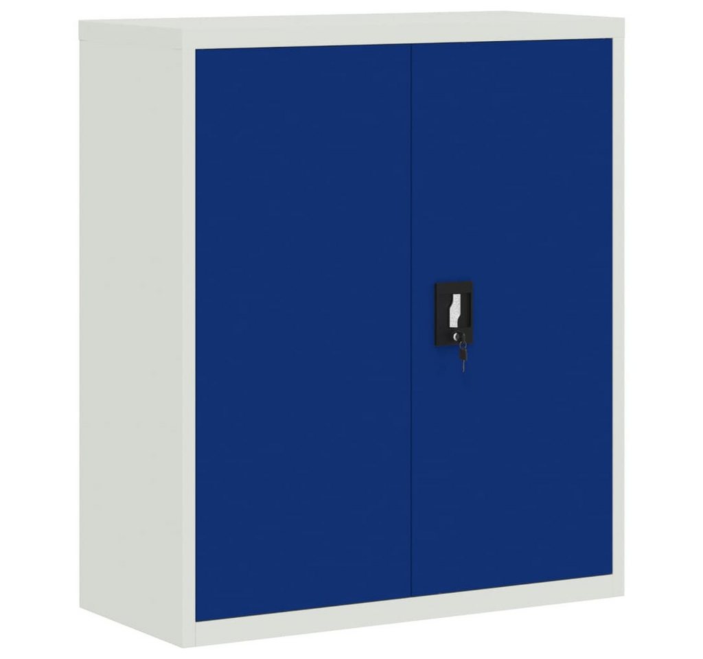 DOTMALL Aktenschrank Aktenschrank Hellgrau und Blau 90x40x105 cm Stahl von DOTMALL