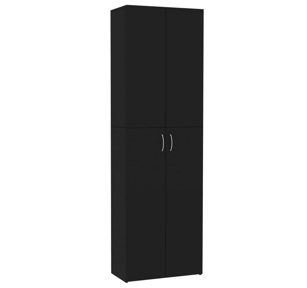 DOTMALL Aktenschrank Büroschrank Schwarz 60x32x190 cm Holzwerkstoff von DOTMALL