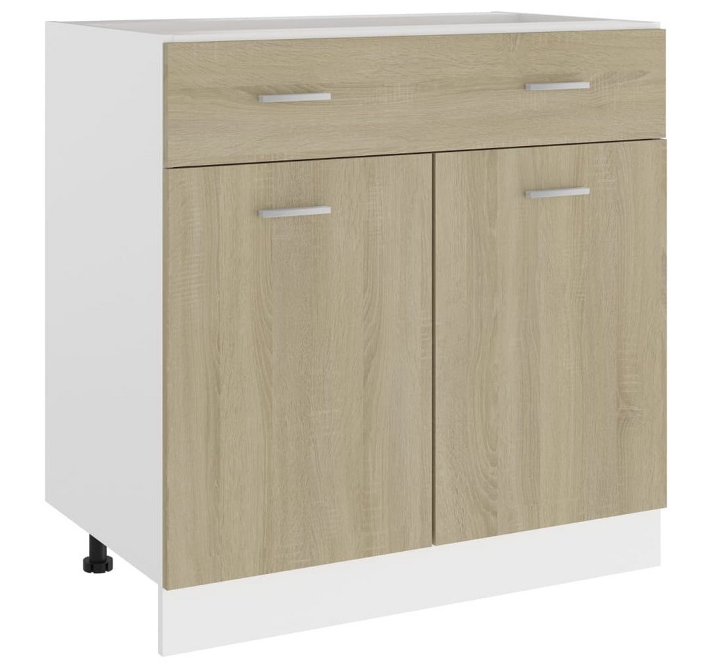 DOTMALL Auszugsunterschrank Schubunterschrank Sonoma-Eiche 80x46x81,5 cm Holzwerkstoff von DOTMALL