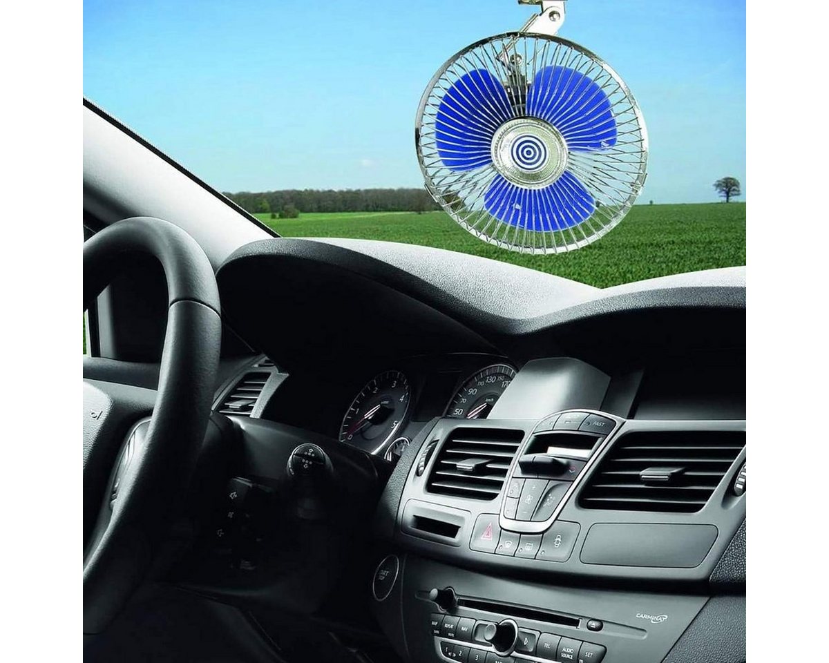 DOTMALL Autosaugdüse Carpoint Ventilator Ventilator 12 V 15,3 cm Silber von DOTMALL