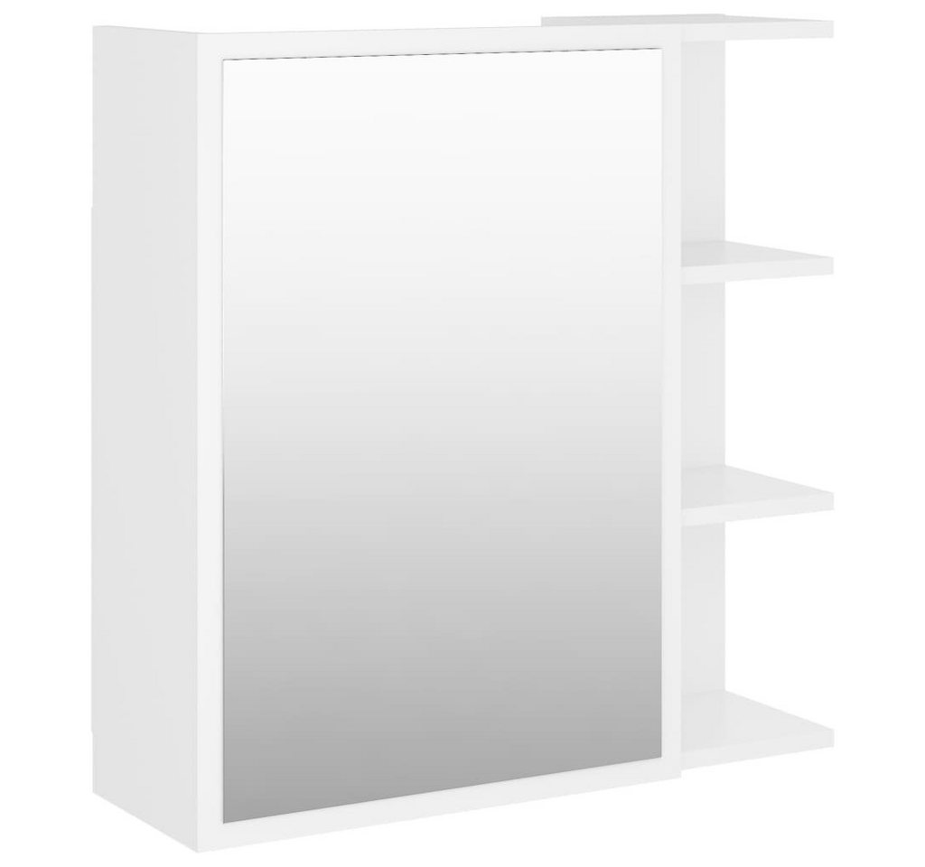 DOTMALL Badezimmerspiegelschrank Bad-Spiegelschrank 62,5x20,5x64 cm Holzwerkstoff von DOTMALL