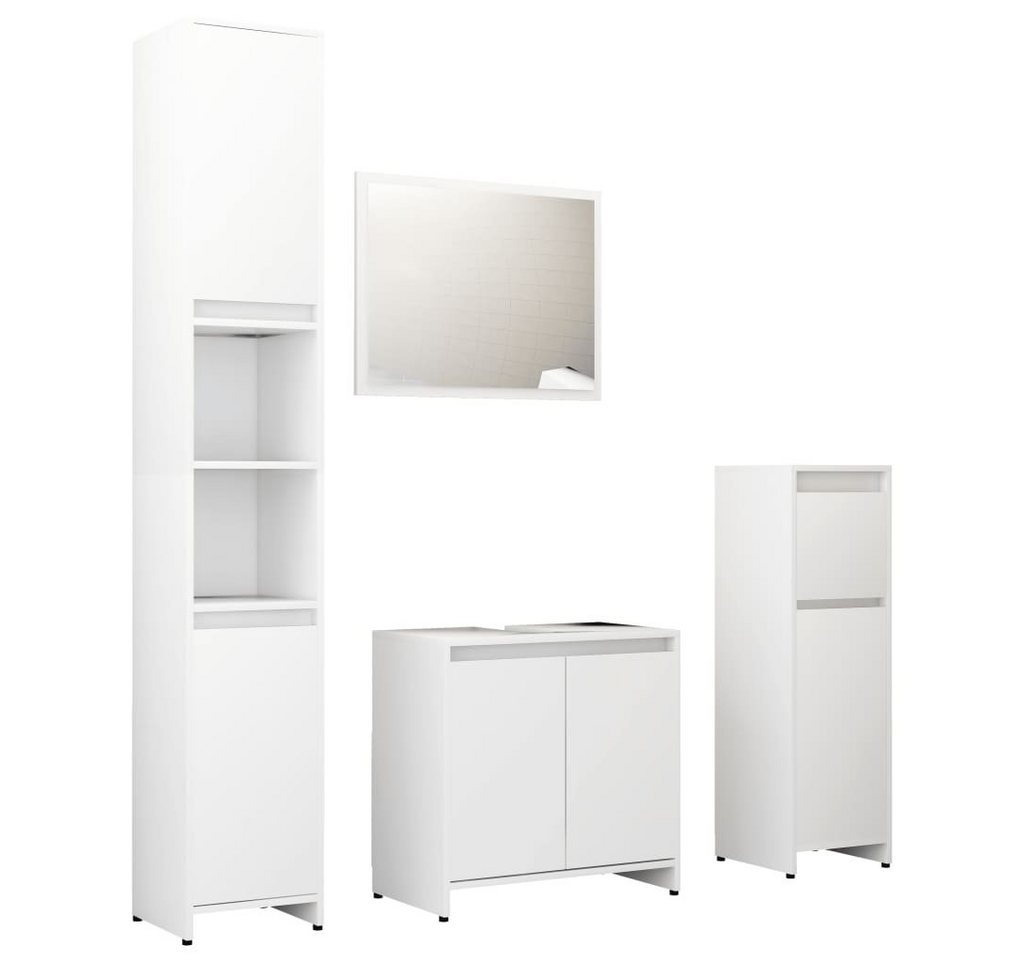 DOTMALL Badmöbel-Set mit Hochschrank, Mittlerer Schrank, Unterschrank& Spiegel (4-St) von DOTMALL