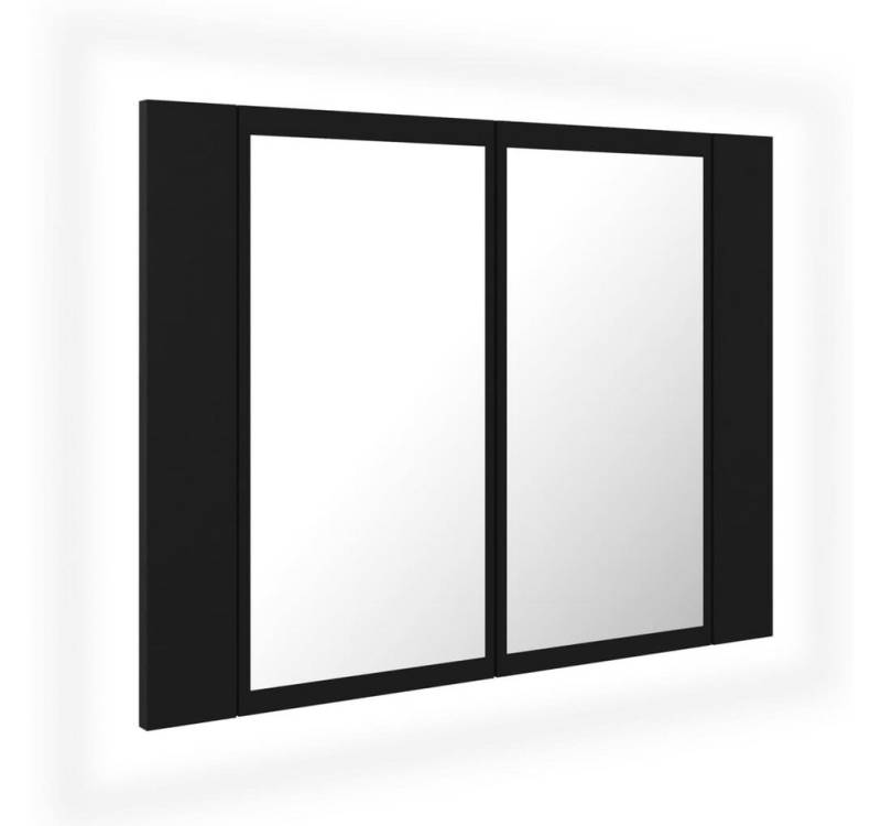 DOTMALL Badspiegel LED-Bad-Spiegelschrank Schwarz 60x12x45 cm Acryl von DOTMALL