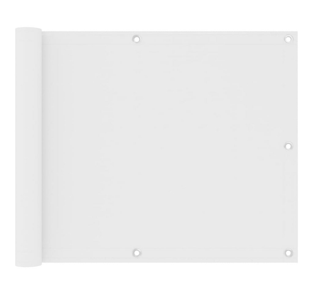 DOTMALL Balkonsichtschutz Balkon-Sichtschutz Weiß 75x300 cm Oxford-Gewebe von DOTMALL