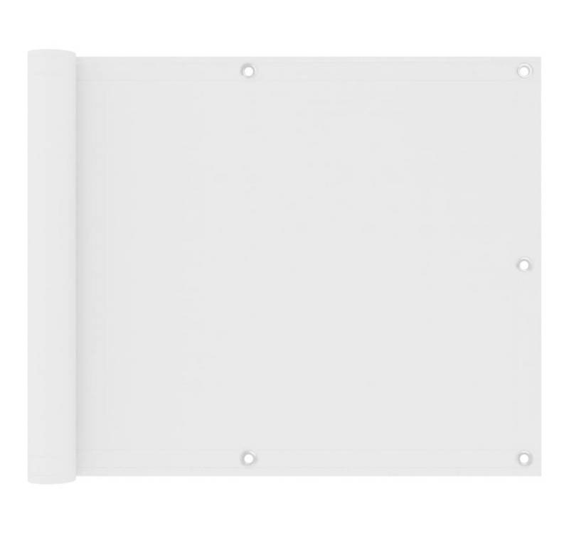 DOTMALL Balkonsichtschutz Balkon-Sichtschutz Weiß 75x300 cm Oxford-Gewebe von DOTMALL