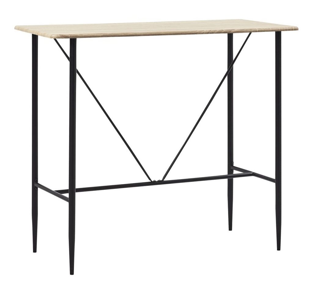 DOTMALL Bartisch Stehtisch MDF-Tischplatte und Metallbeine, Küche,eckig,Modern Design von DOTMALL