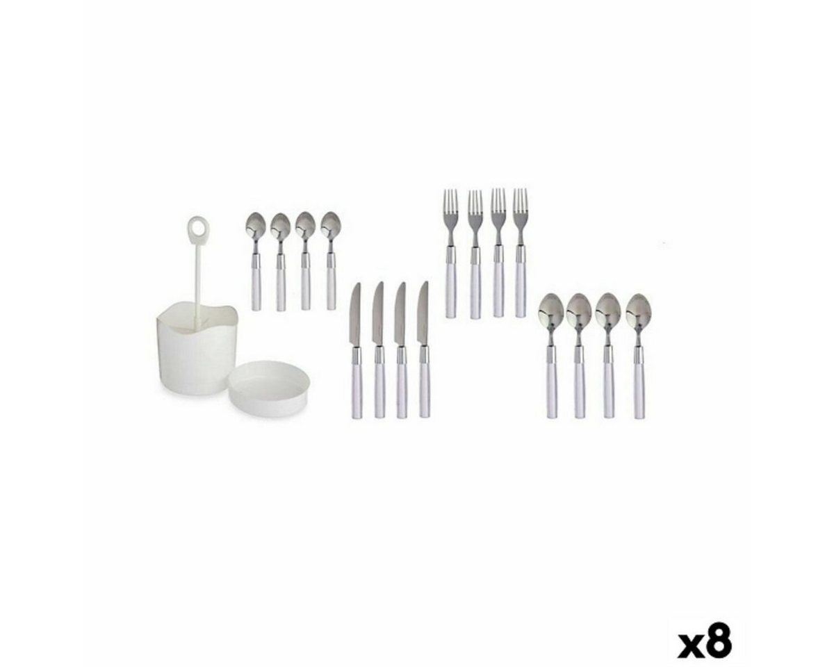 DOTMALL Besteck-Set Besteck-Set aus Edelstahl (8 Einheiten) Beige Weiß von DOTMALL