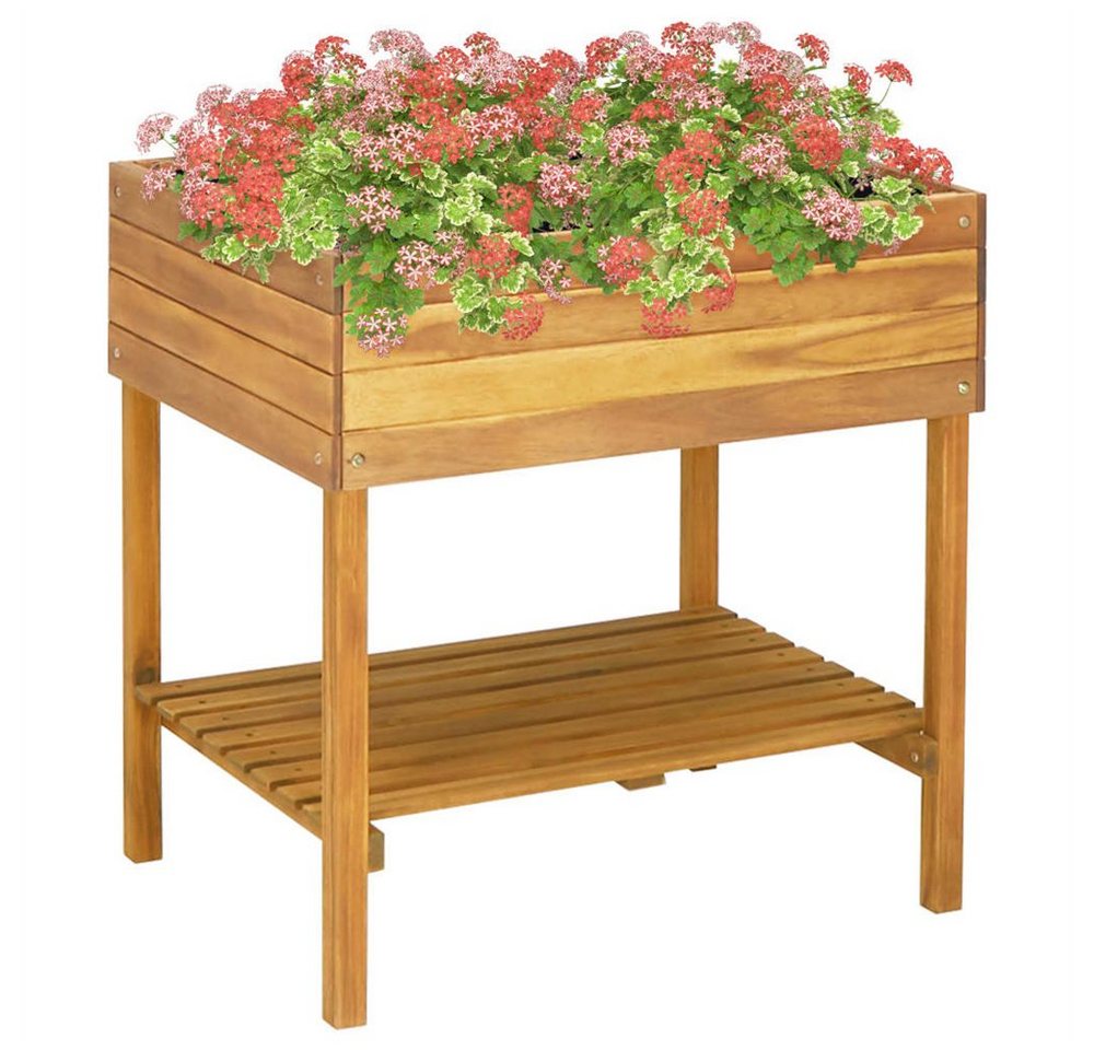 DOTMALL Blumentopf Erhöhter Gartenpflanzer 78,5 x 58,5 x 78,5 cm,Pflanzkübel Outdoor von DOTMALL