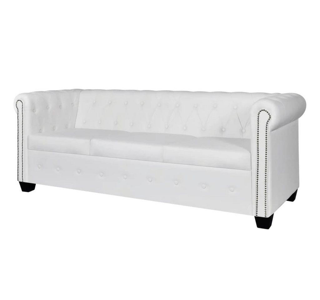 DOTMALL Chesterfield-Sofa 3-Sitzer, mit edler Knopfheftung und typischen Armlehnen,Kunstleder von DOTMALL