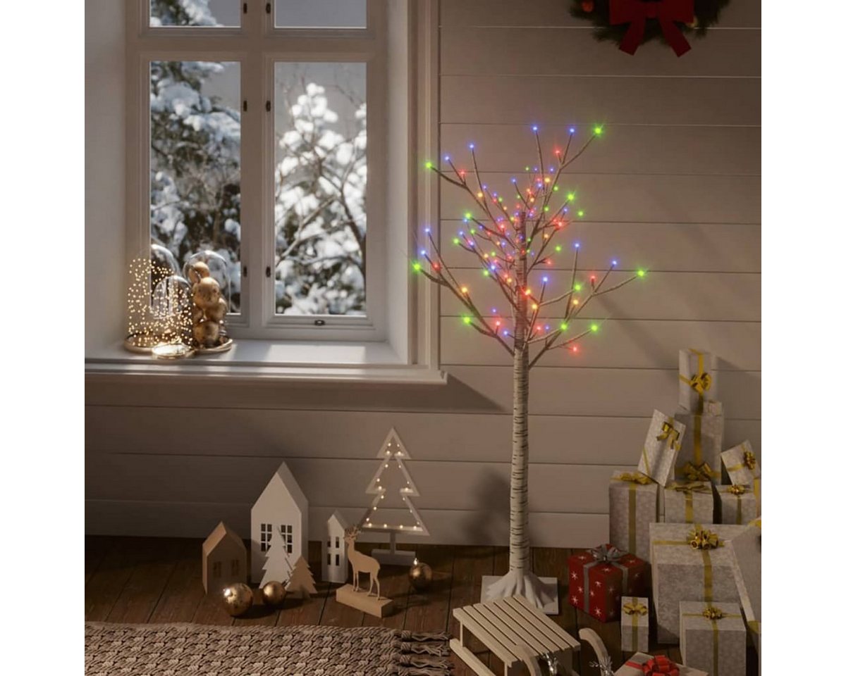 DOTMALL Christbaumständer Weihnachtsbaum 120 LEDs Bunt Weide Indoor Outdoor 1,2m von DOTMALL