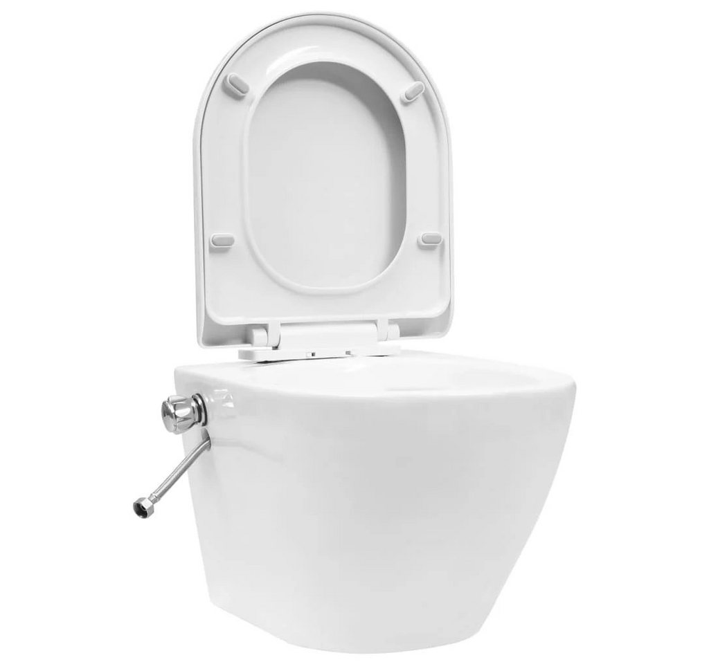 DOTMALL Dusch-WC Spülrandloses Hänge WC mit Bidet Funktion, Wand-WC,Keramik von DOTMALL