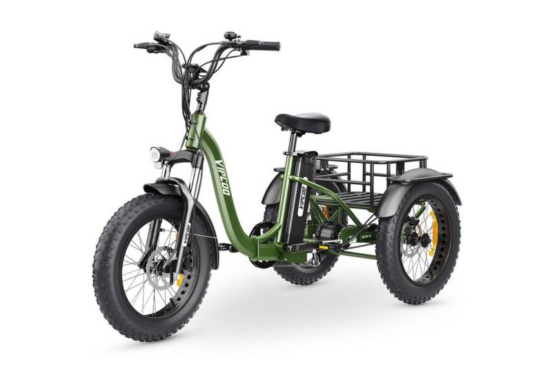 DOTMALL E-Bike E-Lastenräder ET1 20*4 Zoll E-Dreirad mit 250W 48V 20Ah Akku, Pedelec von DOTMALL