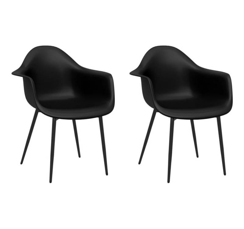 DOTMALL Esszimmerstuhl (2 St), Kunststoff Metallbeine, Design Stuhl von DOTMALL