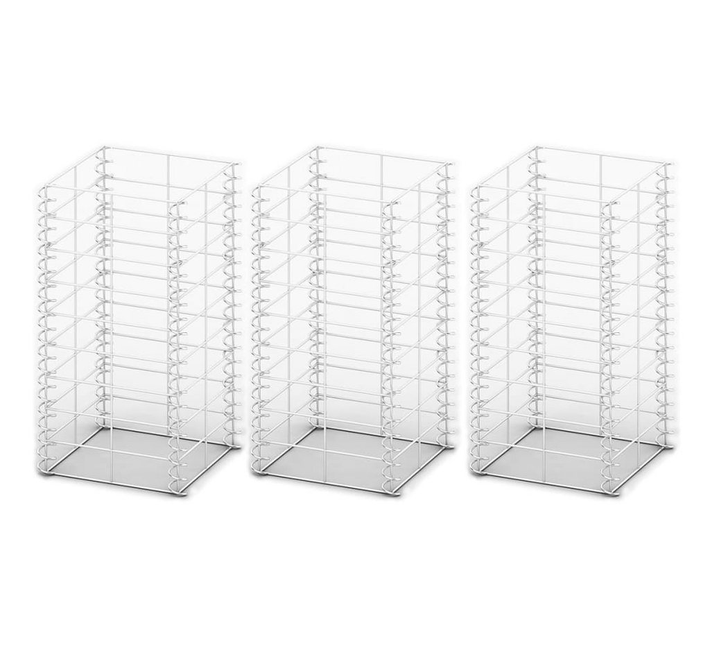 DOTMALL Gabionenzaun Gabionen-Set 3-tlg. Verzinkter Draht 25×25×50 cm von DOTMALL