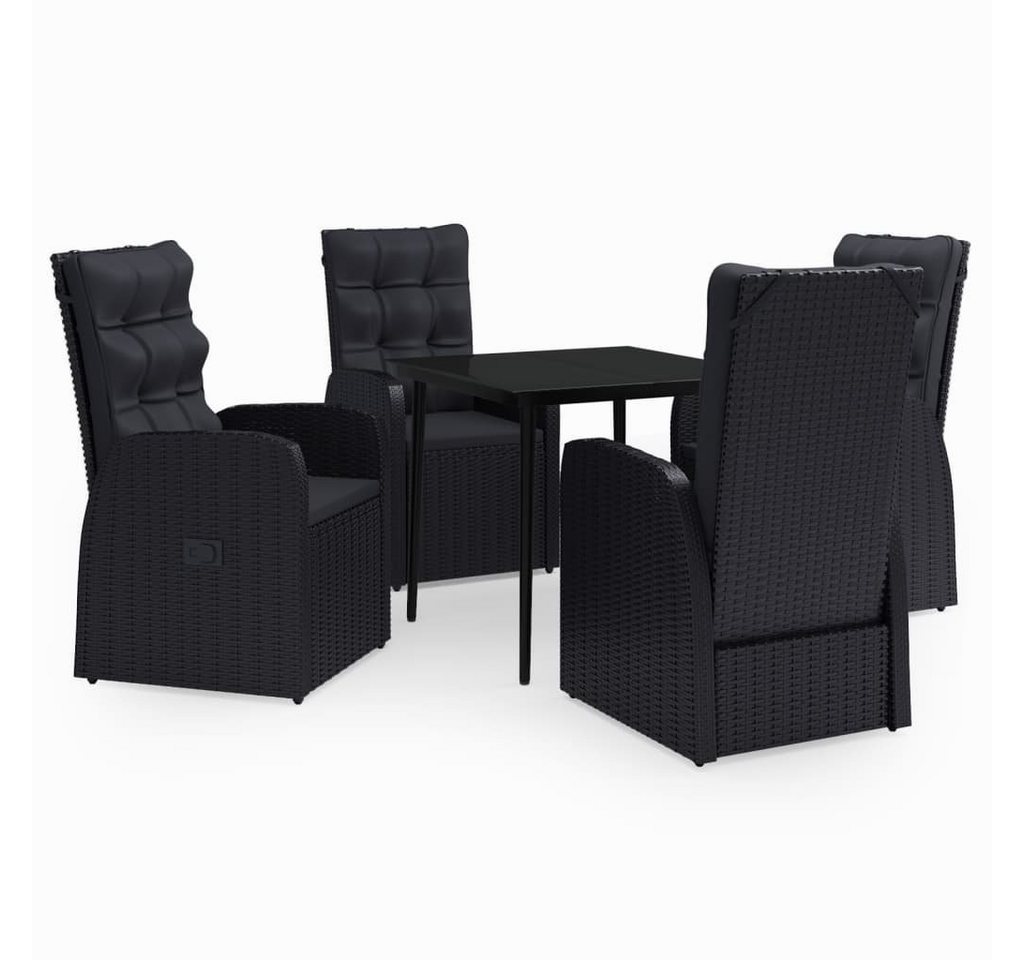 DOTMALL Garten-Essgruppe Dining Set(5-tlg), mit Polsterung, verstellbare Rückenlehne von DOTMALL