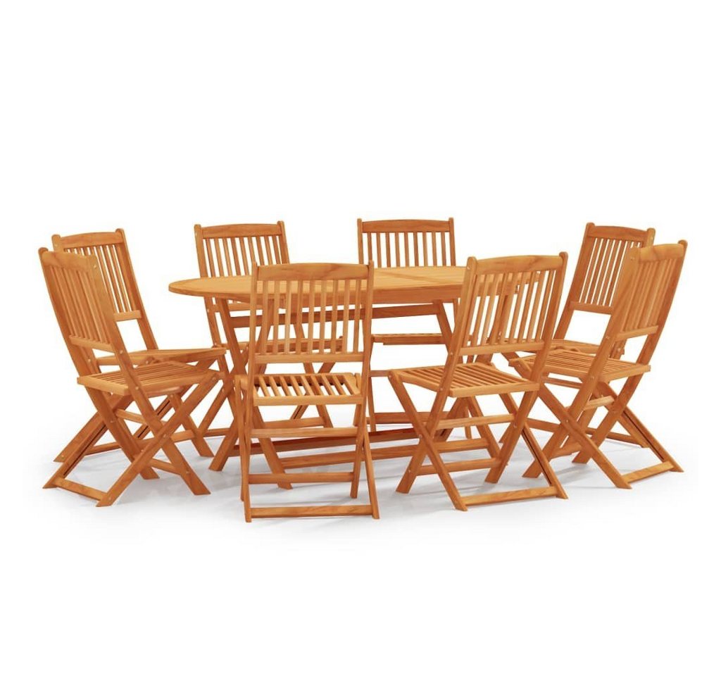 DOTMALL Garten-Essgruppe Loungeset,(9-tlg), 8 Stühle mit ausziehbarem Tisch von DOTMALL