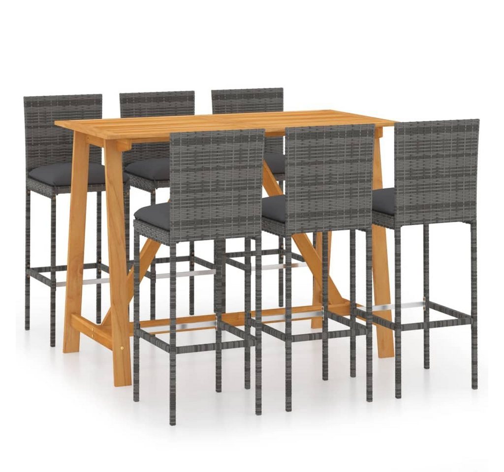 DOTMALL Gartenbar-Set Balkonset,7-teiliges Bartisch Set für Esszimmer, (7-tlg) von DOTMALL