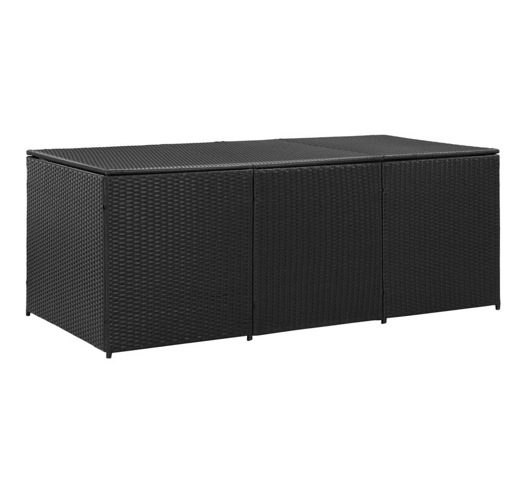 DOTMALL Gartenbox Aufbewahrungsbox UV beständig Wetterfest Poly Rattan 180x90x70 cm von DOTMALL