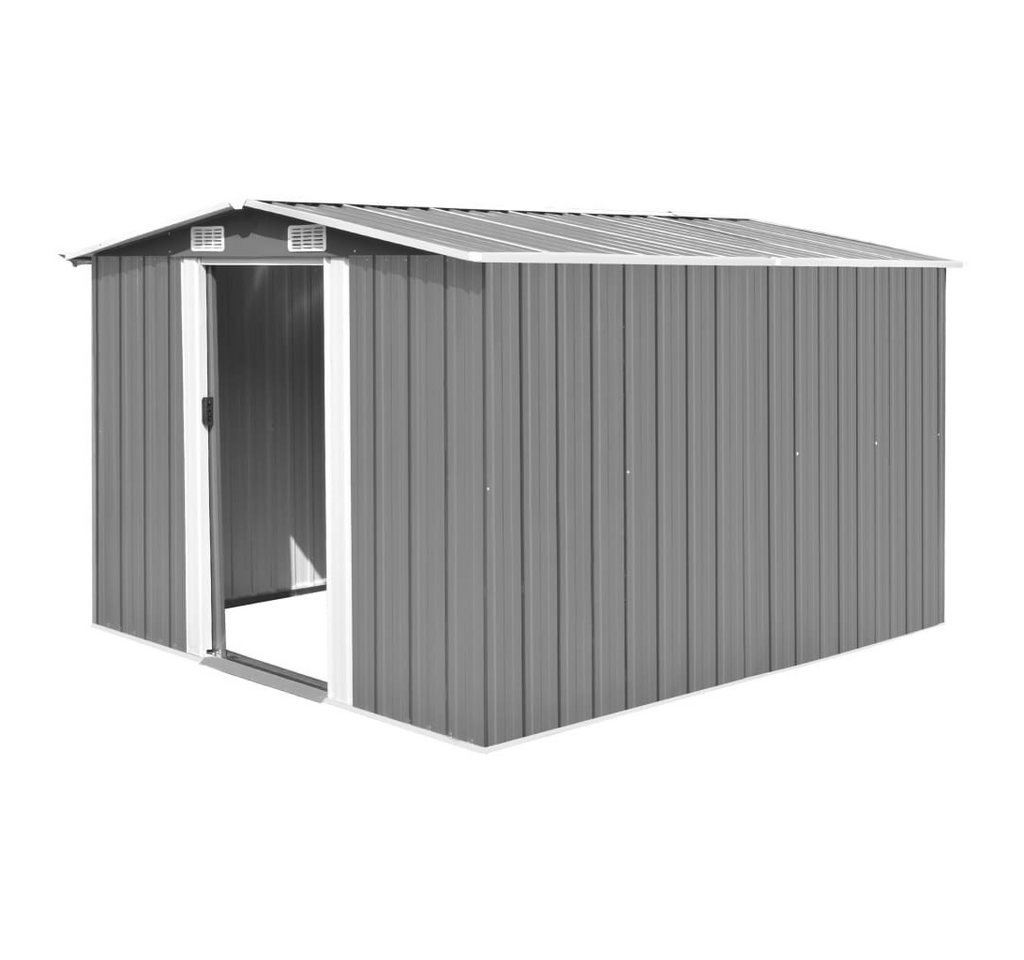 DOTMALL Gartenhaus Gartenhaus 257x298x178 cm Metall Grau von DOTMALL