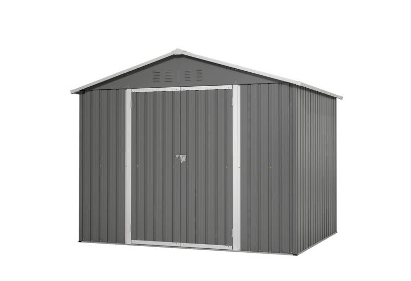 DOTMALL Gartenhaus Metal enhedshus 9 m³ udstyrshus med halvtag von DOTMALL
