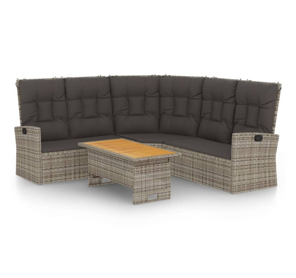 DOTMALL Gartenlounge-Set (2-tlg), Polyrattan Gartenmöbel mit kissen und Tisch von DOTMALL