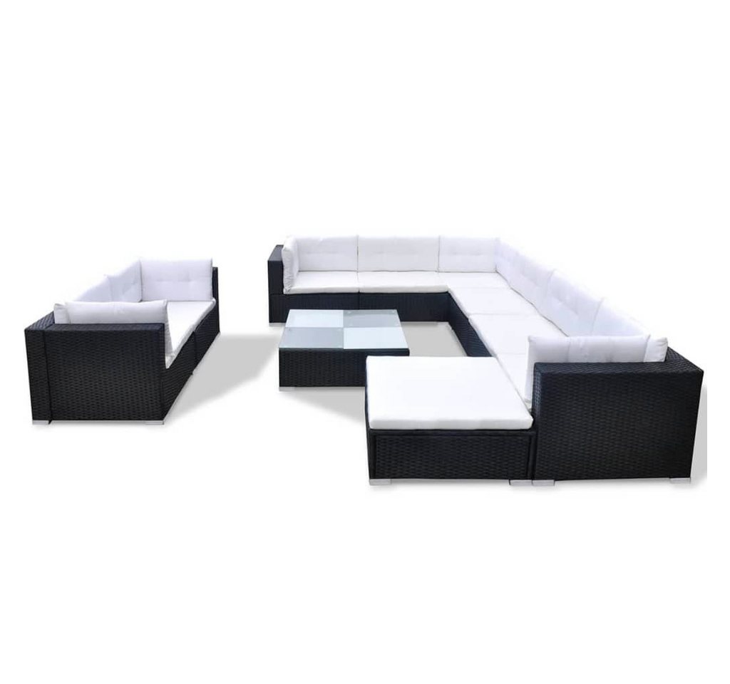 DOTMALL Gartenlounge-Set (5-tlg., Poly-Rattan), Ecksofa, Wetterfest, UV-Lichtbeständig von DOTMALL