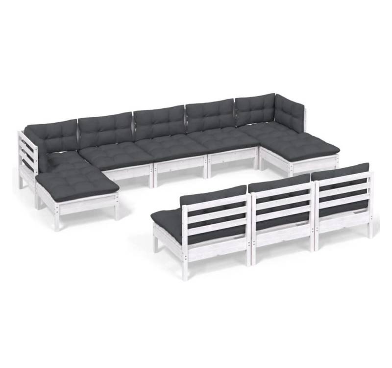 DOTMALL Gartenlounge-Set 10-tlg. Garten-Lounge-Set mit Kissen Kiefernholz von DOTMALL