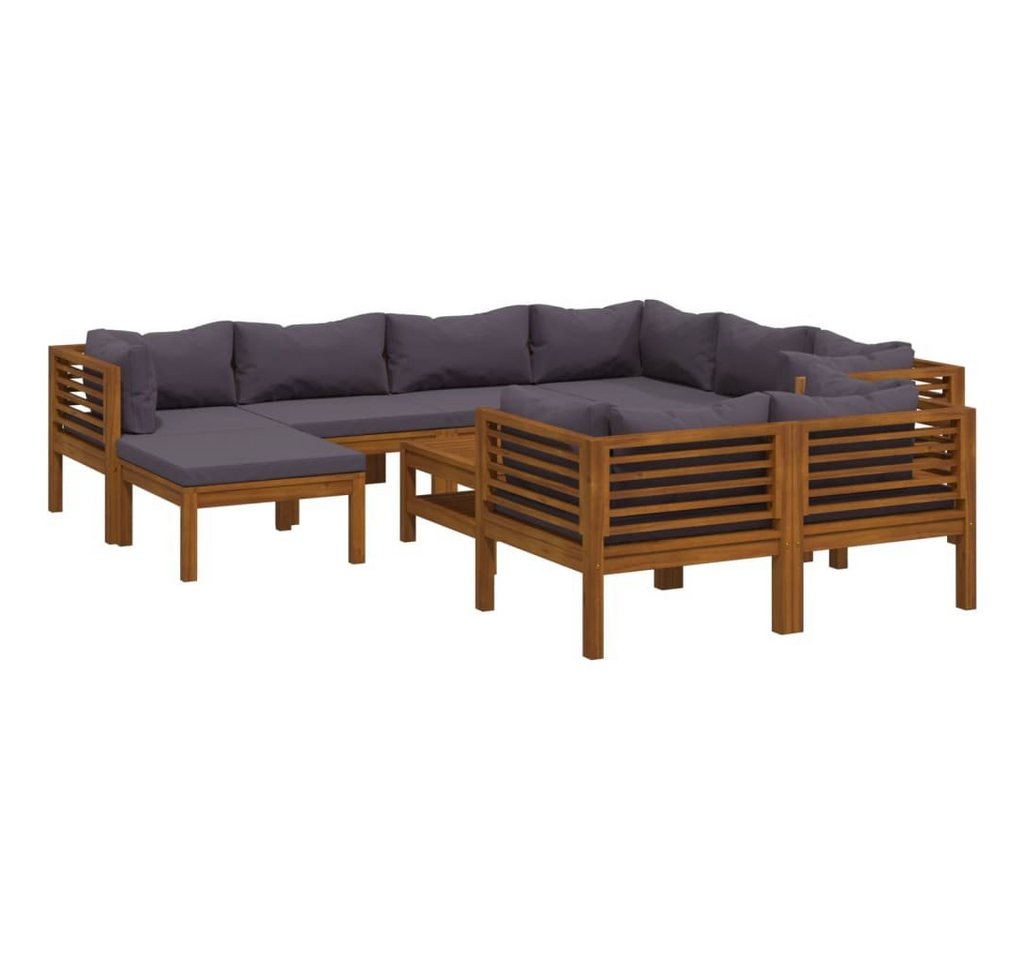 DOTMALL Gartenlounge-Set mit Beistelltisch, (10-tlg), Massivholz, wetterfest Lounge Outdoor von DOTMALL