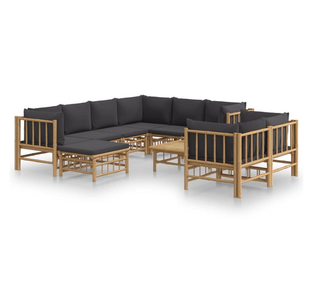 DOTMALL Gartenlounge-Set vidaXL 10-tlg. Garten-Lounge-Set mit Kissen Bambus von DOTMALL