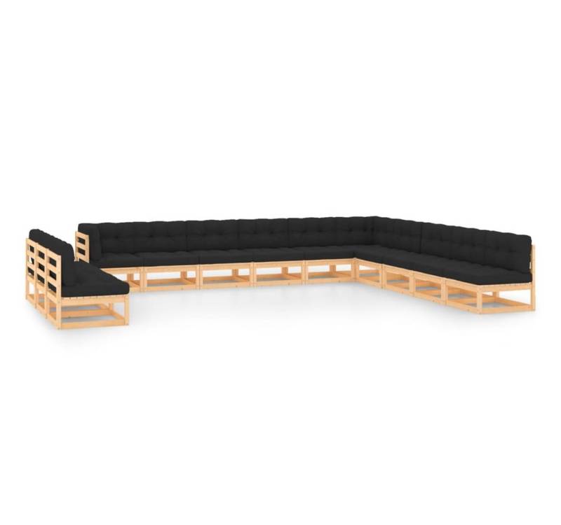 DOTMALL Gartenlounge-Set vidaXL 13-tlg. Garten-Lounge-Set mit Kissen Massivholz Kiefer von DOTMALL