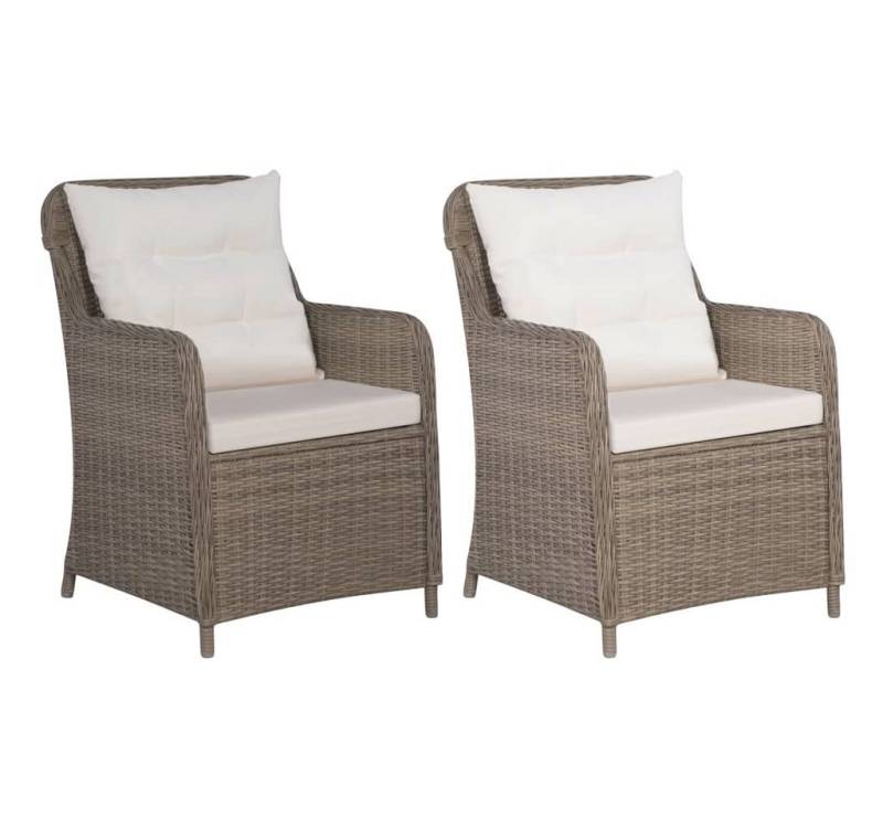 DOTMALL Gartenstuhl Sesseln 2er Set, Polyrattan, inkl. Auflage von DOTMALL
