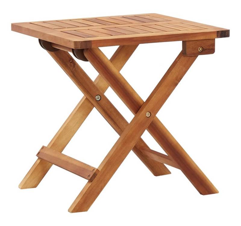 DOTMALL Gartentisch Klappbarer Garten-Couchtisch 40 x 40 x 40 cm Massivholz Akazie von DOTMALL
