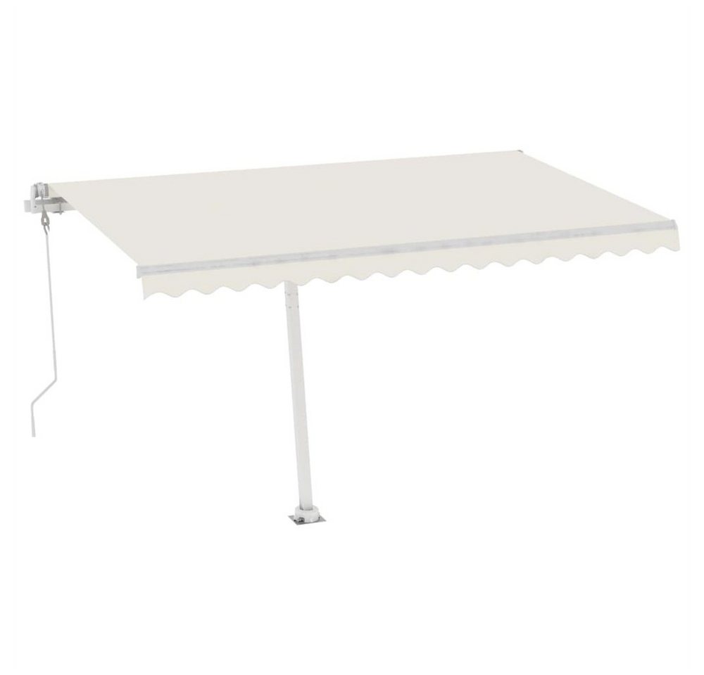 DOTMALL Gelenkarmmarkise Standmarkise Automatisch,450x300 cm,Cremeweiß von DOTMALL