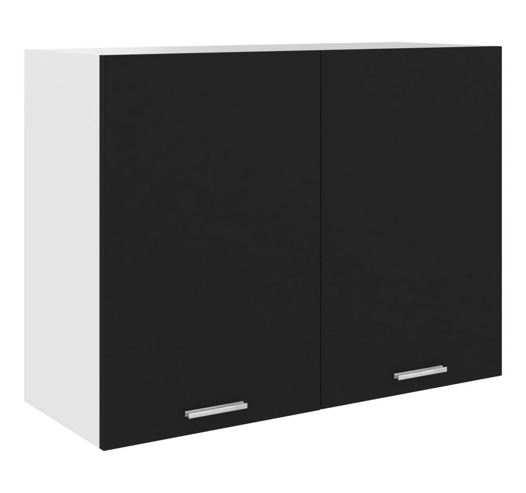 DOTMALL Hängeschrank Hängeschrank Schwarz 80x31x60 cm Holzwerkstoff von DOTMALL