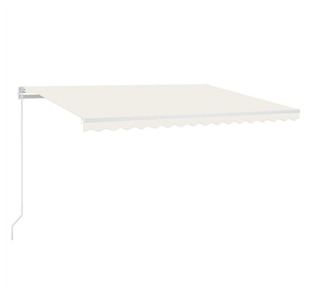 DOTMALL Halbkassettenmarkise Automatisch einziehbare Markise 450 x 300 cm Creme von DOTMALL