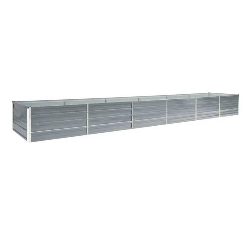 DOTMALL Hochbeet Garten-Hochbeet Verzinkter Stahl 480x80x45 cm Grau von DOTMALL