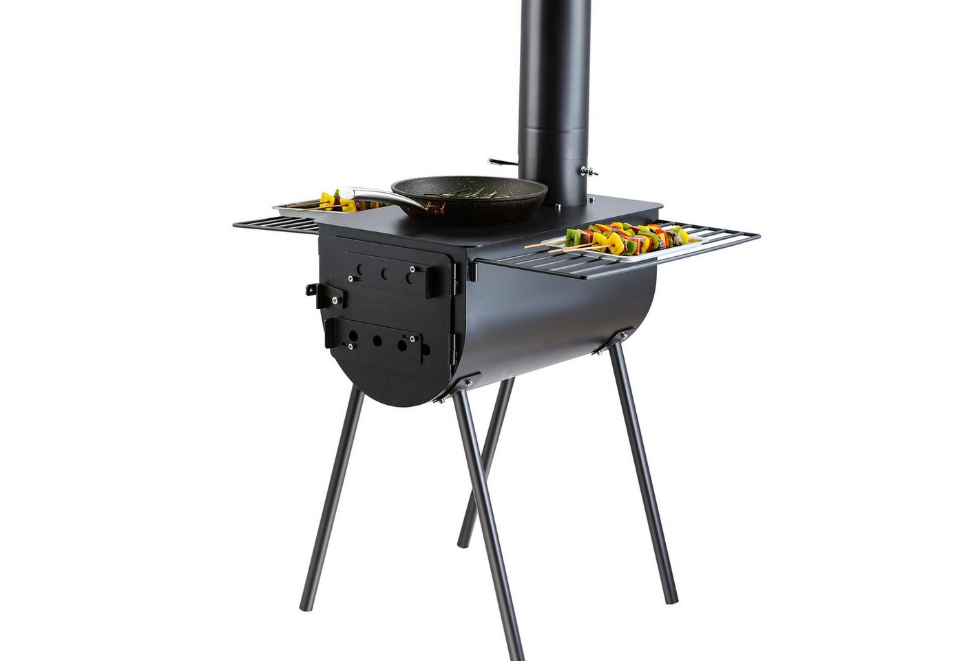 DOTMALL Holzkohlegrill VEVOR Tragbarer Holzofen, 118 Zoll, für den Außenbereich mit Rohren DOTMALL Holzkohlegrill VEVOR Tragbarer Holzofen, 118 Zoll, für den Außenbereich mit Rohren von DOTMALL