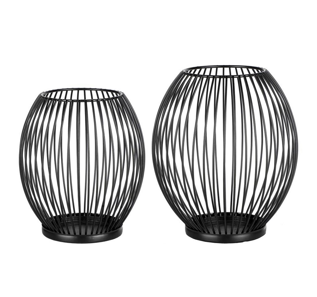 DOTMALL Kerzenhalter Windlicht Korb 2er-Set, Kerzenständer,oval, Metall, für Stumpenkerzen DOTMALL Kerzenhalter Windlicht Korb 2er-Set, Kerzenständer,oval, Metall, für Stumpenkerzen von DOTMALL