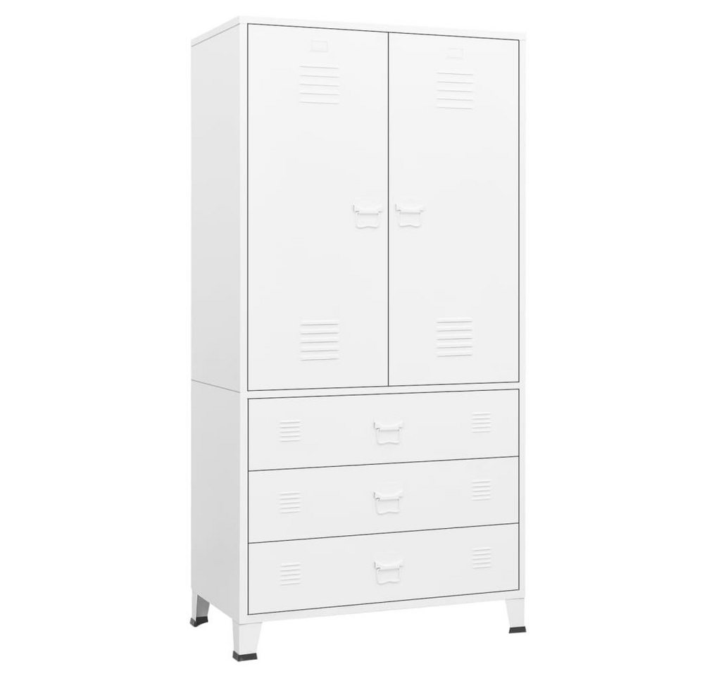 DOTMALL Kleiderschrank Stauraumschrank,viel Stauraum, Industrial Design,Metallelemente von DOTMALL