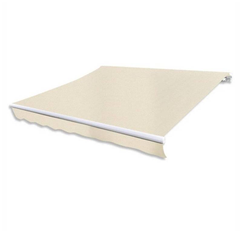 DOTMALL Markise Gelenkarmmarkise Motorisiert 400 cm Cremeweiß von DOTMALL