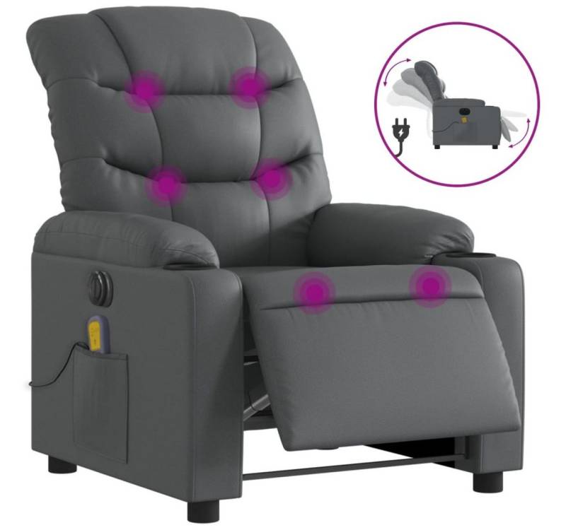 DOTMALL Massagesessel Massagesessel Elektrisch Grau Kunstleder DOTMALL Massagesessel Massagesessel Elektrisch Grau Kunstleder von DOTMALL