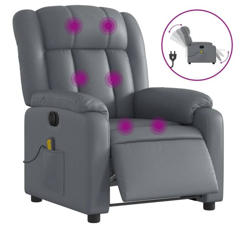 DOTMALL Massagesessel Massagesessel Elektrisch Grau Kunstleder DOTMALL Massagesessel Massagesessel Elektrisch Grau Kunstleder von DOTMALL