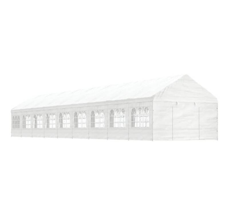 DOTMALL Pavillon Pavillon mit Dach Weiß 20,07x4,08x3,22 m Polyethylen von DOTMALL